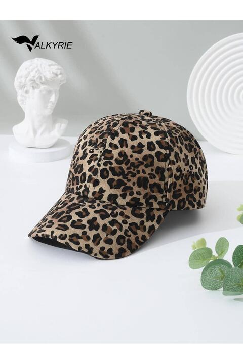 valkyrie Leopar Desenli Şapka Kadın Erkek Ayarlanabilir Snapback Baseball Cap Spor Günlük Şapka