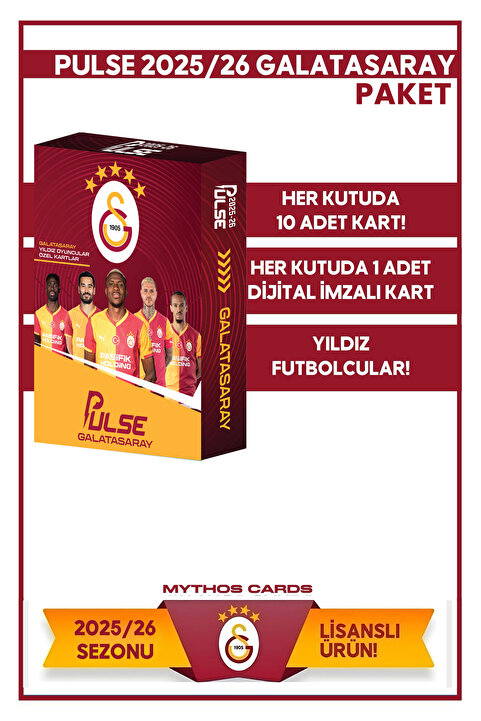 Galatasaray - PULSE FUTBOLCU KARTLARI 2025/26 - PAKET