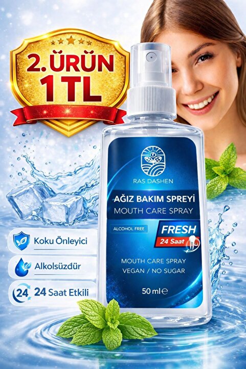 RAS DASHEN Yüksek Kalite Ağız Kokusu Önleyici Giderici Ferahlatıcı Sprey 50 ml