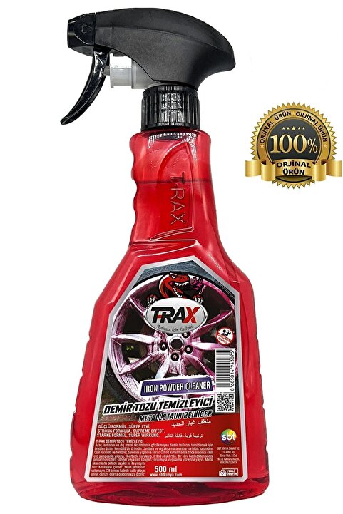 TRAX Demir Tozu Temizleyici Yüksek Kaliteli Jant Ve Kaporta Temizleyici Sprey 500 ml