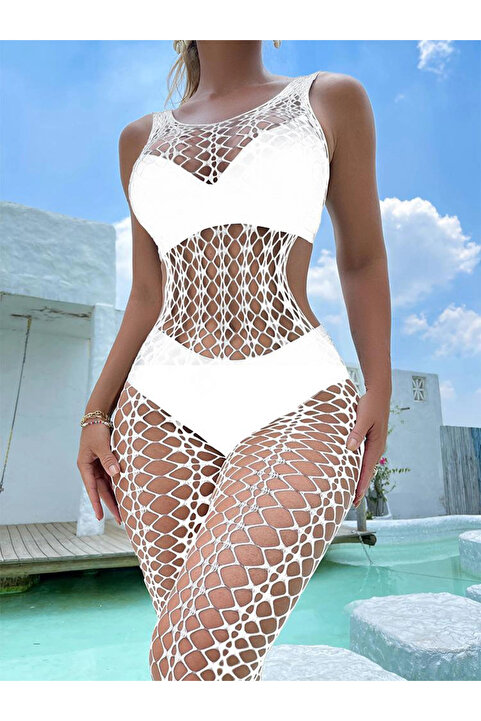 Genel Markalar Kadın Seksi Fantazi File Çorabı Utra Esnek Büyük Beden Uygun