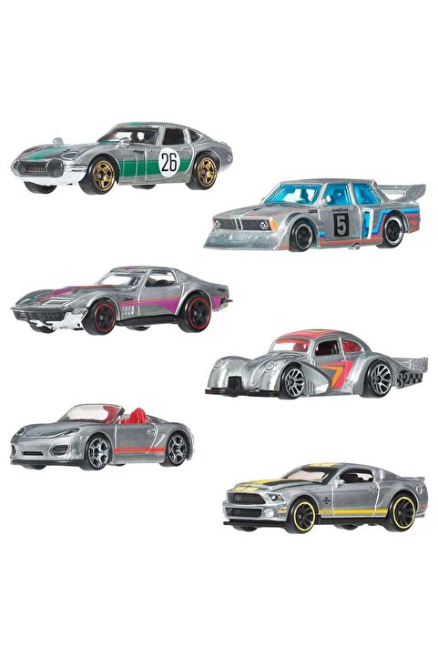 HOT WHEELS JLB26 Zamac Temalı 6lı Araç Paketi 1:64