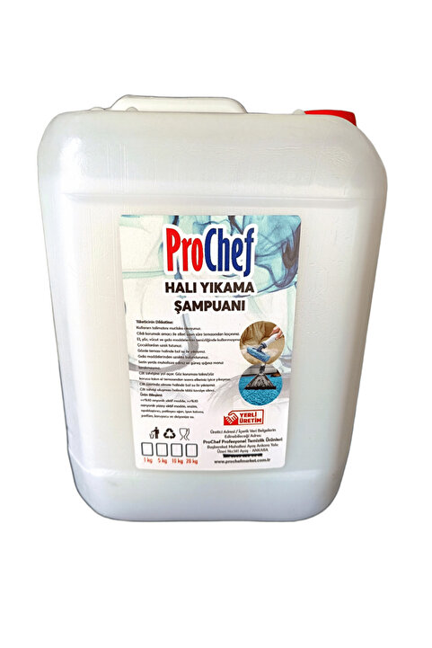 Prochef Halı ve Koltuk Yıkama Şampuanı Oksijen Bazlı Elde Yıkama 5 Kg - 5 Lt