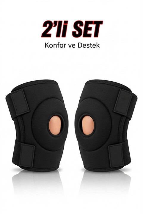 Wiforte Medikal Diz Korsesi İkili Set – Menisküs ve Patella Ligament Destekli, Ayarlanabilir (2 Adet)