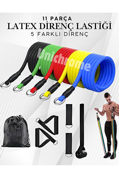Unichrome Profesyonel Direnç Lastiği 11 Parça Ağırlık Seti