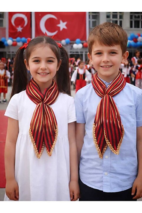 ASYA PAZARLAMA Erkek Kız Çocuk Fular, Çocuk Bandana, Karadeniz Keşan, Çocuk Okul Gösteri Bel Kuşağı, Keşan