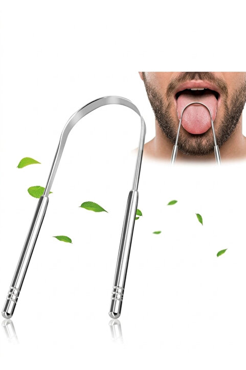 SAVORYHOME Paslanmaz Çelik Dil Temizleme Aparatı Ayurveda Yoga Dil Kazıma Çubuğu Temizleyici Kazıyıcı Sıyırıcı