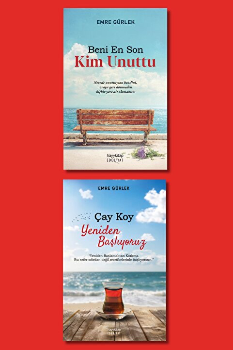 Hayykitap Emre Gürlek 2 li Set / ÇAY KOY YENİDEN BAŞLIYORUZ - BENİ EN SON KİM UNUTTU?