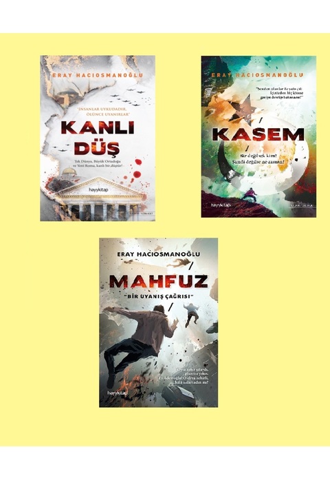 Hayykitap Eray Hacıosmanoğlu 3 lü Set / Kanlı Düş - Kasem - Mahfuz