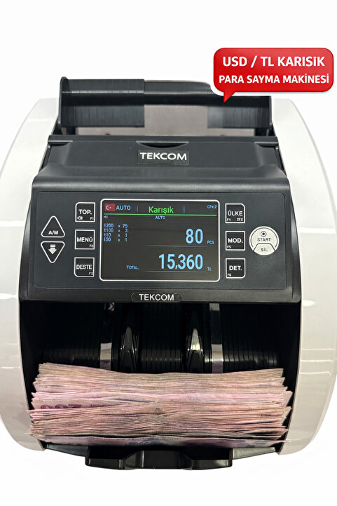 Tekcom 2001 5 ÜLKE KARIŞIK PARA SAYMA MAKİNESİ