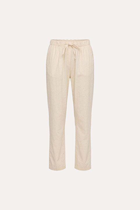VATKALI Straight comfy bej pantolon