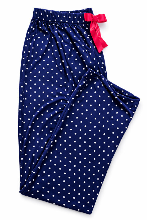 Lady Queen Likralı Ring Viskon Battal Beden Pijama Altı 6020