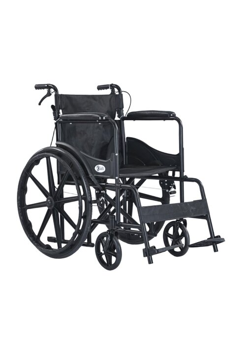 Umay Med Golfi G102 Standart Tekerlekli Sandalye Refakatçi Frenli ( Ekose Kumaş )
