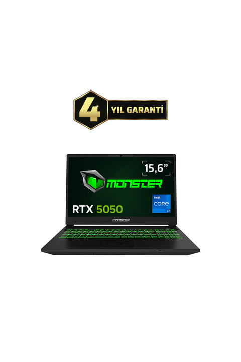 MONSTER Abra A5 V22.1.14 Intel Core i7 13620H 24 GB RAM 1 TB SSD 8 GB RTX 5050 FreeDOS 15,6" FHD 144 Hz