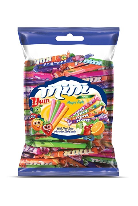 TAYAŞ Miniyum Karışık Meyve Sulu Yumuşak Şeker 700gr 100 Adet