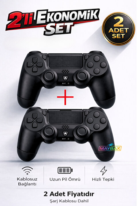 Maybax Kablosuz Bilgisayar Oyun Kolu Wireless Joystick PC Laptop Tablet Mobile Playstation4 Uyumlu