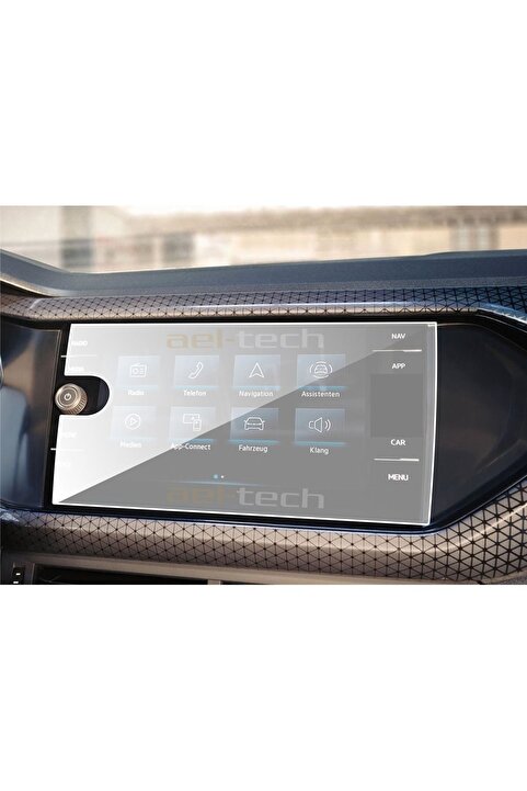 ael-tech Volkswagen Makyajlı Taigo 8 Inç Tek Tuşlu Navigasyon Uyumlu Nano Ekran Koruyucu 2024 2025