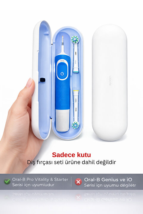 Wober Oral-b Şarjlı Diş Fırçası Için Koruma Kabı/kutusu, Sadece Pro, Vitality Ve Starter Serisine Uyumlu!