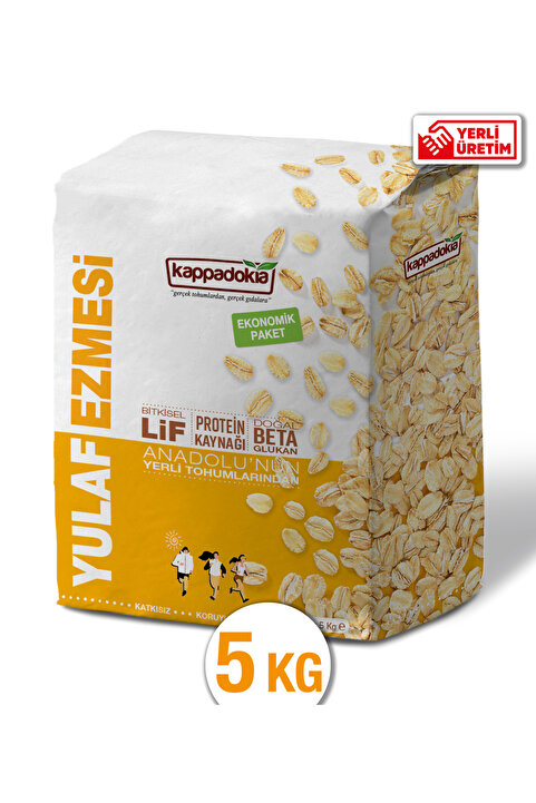 KAPPADOKİA Katkısız Yulaf Ezmesi - 5 Kg (Yeni Hasat)