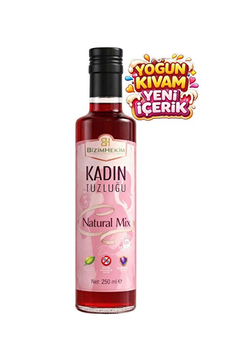 BİZİMHEKİM ŞİFA EVİ BizimHekim Kadın Tuzluğu Berberin şurubu Doğal fermatisyon 250ml