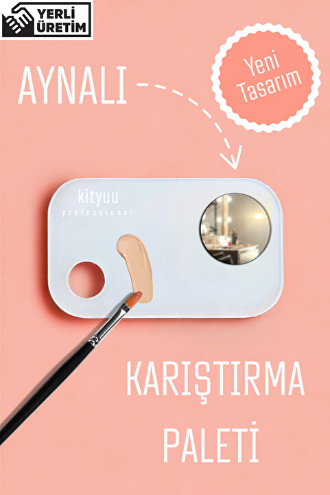 Genel Markalar Ayna Hediyeli Karıştırma Paleti | Ürün Fondöten Krem Makyaj Karıştırma Paleti