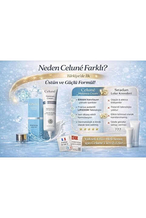 Celune Leke Karşıtı Krem | Cilt Tonu Eşitleyici & Aydınlatıcı | Niacinamide & Arbutin İçerikli 50 ml
