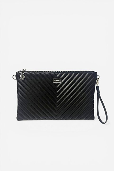 Silver Polo Siyah - Siyah SP1034 Kadın Portföy & Clutch