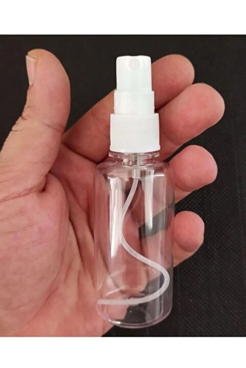 Genel Markalar 35 Adet Boş Şişe Spreyli Kolonya Şişesi Doldurulabilir Cep Plastik Parfüm Şişesi 50 Ml