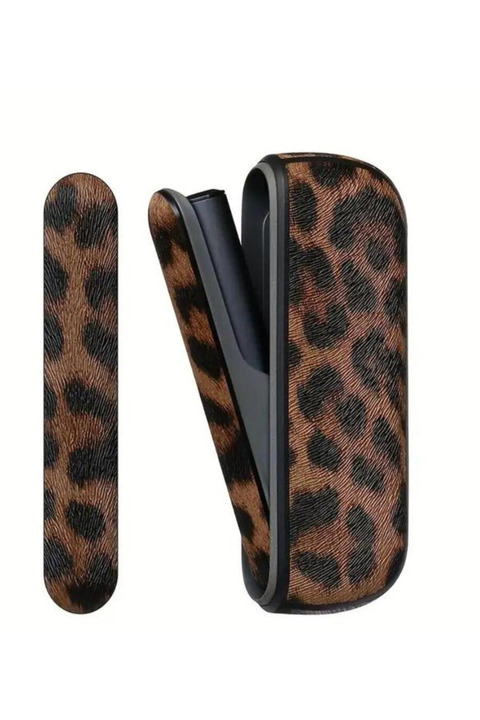 Genel Markalar IQOS ILUMA / İ ILUMA İLE UYUMLU KOYU LEOPAR DESENLI KILIF