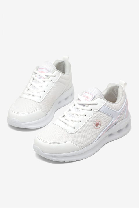 Tonny Black Kadın Beyaz Pembe Rahat Kalıp Hafif Konforlu Sneaker