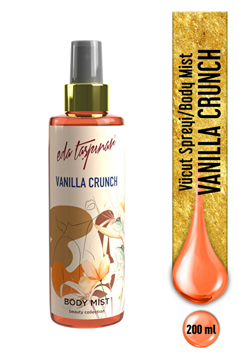 Eda Taşpınar Vanilla Crunch Body Mist – Tatlı Vanilya & Kalıcı Koku 200 ml