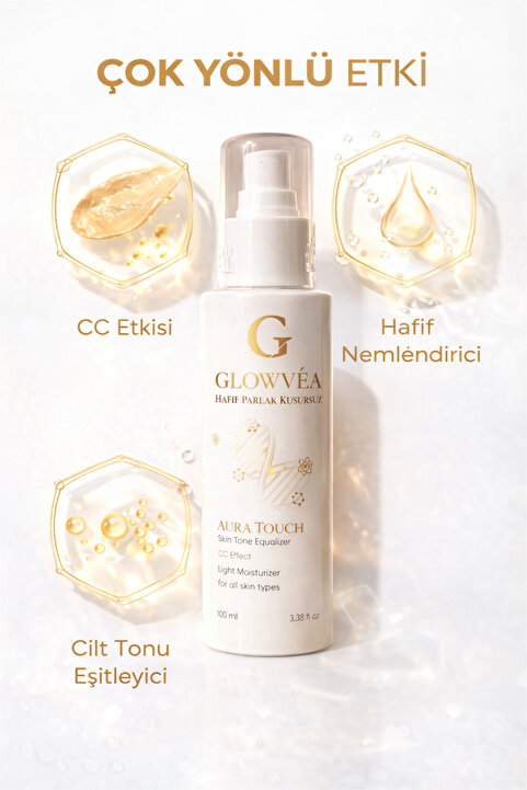 GLOWVEA COSMETİCS CC Krem SPF50 Cilt Tonu Eşitleyici Aydınlatıcı Leke Karşıtı ceel Nemlendirici Renk Düzenleyici