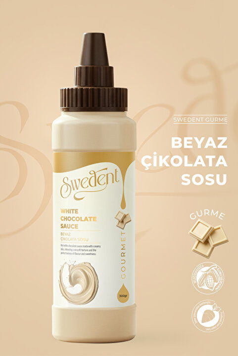 Swedent Gurme Serisi Beyaz Çikolata Sos İpeksi Dokusu ile Dengeli ve Akışkan Kıvam