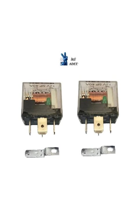 Genel Markalar İki Adet Mini Role 12v. 5 Uçlu. 40 A. Far. Korna. Fan. Lpg Röle