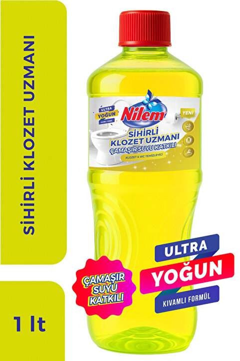Nilem Sihirli Klozet Uzmanı Çamaşır Suyu Katkılı 1 L