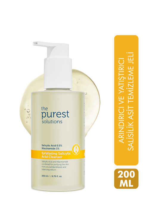 The Purest Solutions Yağlı Ve Karma Ciltler Için Siyah Nokta Karşıtı Temizleme Jeli 200 ml