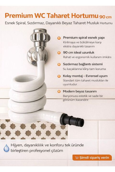 MAHİSER Wc Taharet Hortumu Wc Matik