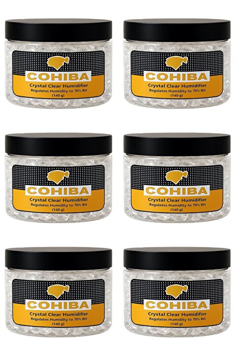 cohiba accessory 6 adet Cohiba Puro Kutusu için %70 Humidifier Jel Nemlendirici db38-6