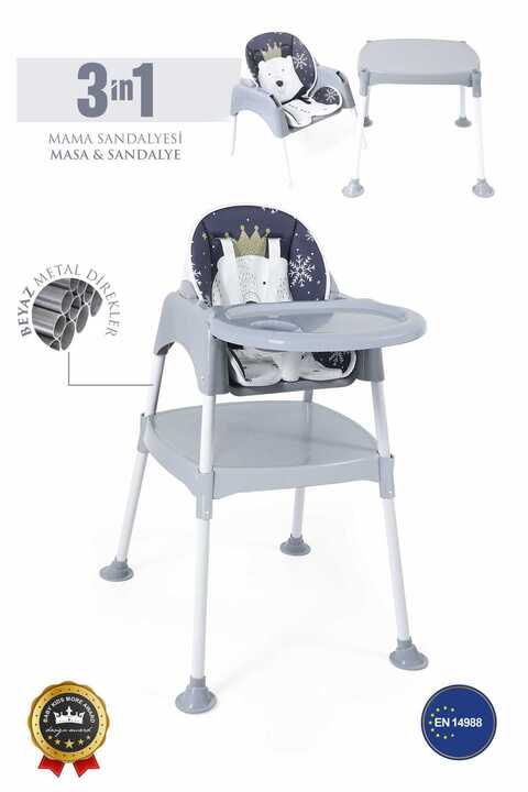 Umaybebek 3in1 Çalışma Masası, Mama Sandalyesi, Masa, Sandalye