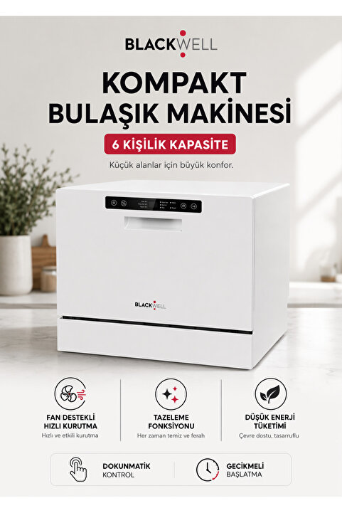 Blackwell SET ÜSTÜ BULAŞIK MAKİNESİ 2 RENK SEÇENEĞİ