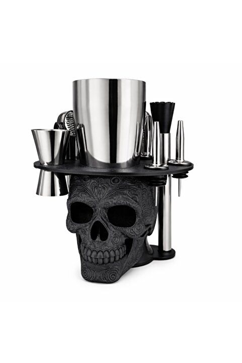 Bar Boss Professional Barware Premium Skull Tasarımlı Kokteyl Shaker Seti