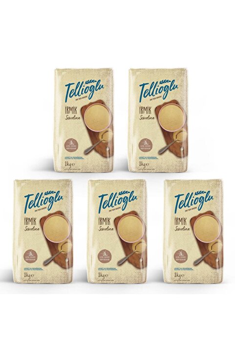 tellioğlu İrmik Semolina 1 Kg x 5 Adet