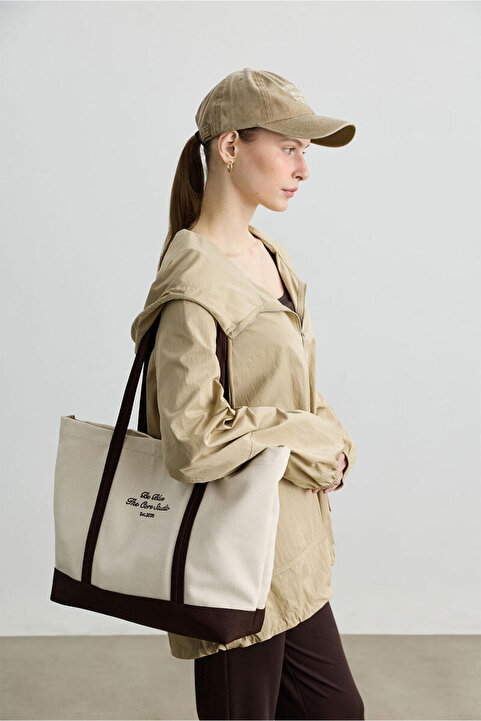 BE BLUE KAHVERENGİ CORE STUDIO TOTE ÇANTA