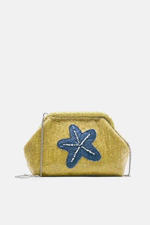 Pull & Bear Boncuklu clutch çanta