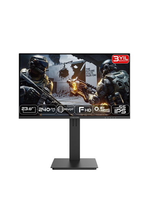 FAZEON X24F240P 23.8" 240Hz 0.5Ms Ss IPS Fhd Gamıng Monıtor (3 Yıl Sıfır Ölü Piksel Garantili)