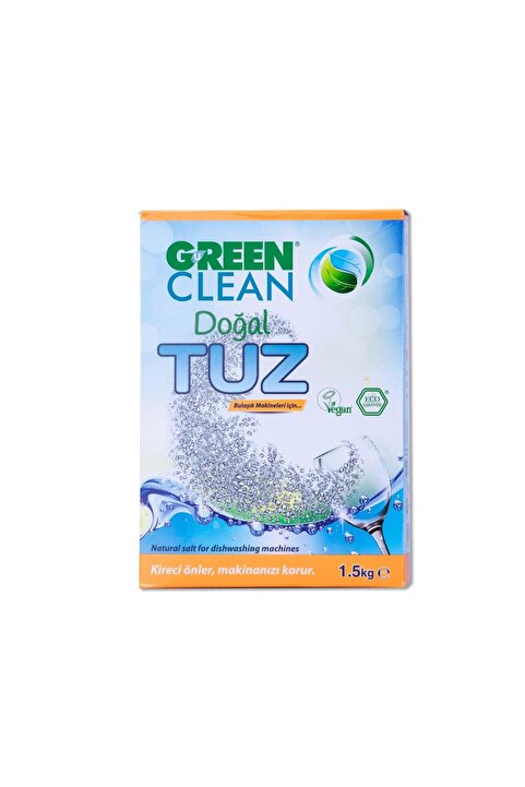 Green Clean U 1,5 Kg Doğal Bulaşık Makinesi Tuzu