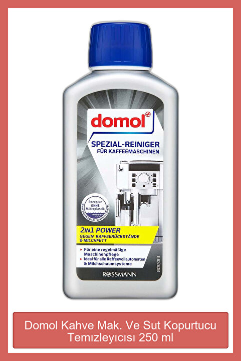 Domol Kahve Mak. Ve Sut Kopurtucu Temızleyıcısı 250 ml
