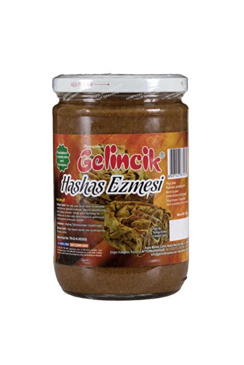 Gelincik Hamur Işlerinde Kahvaltılık Doğal 600gr Özel Üretim Haşhaşcıgil Sarı Haşhaş Ezmesi