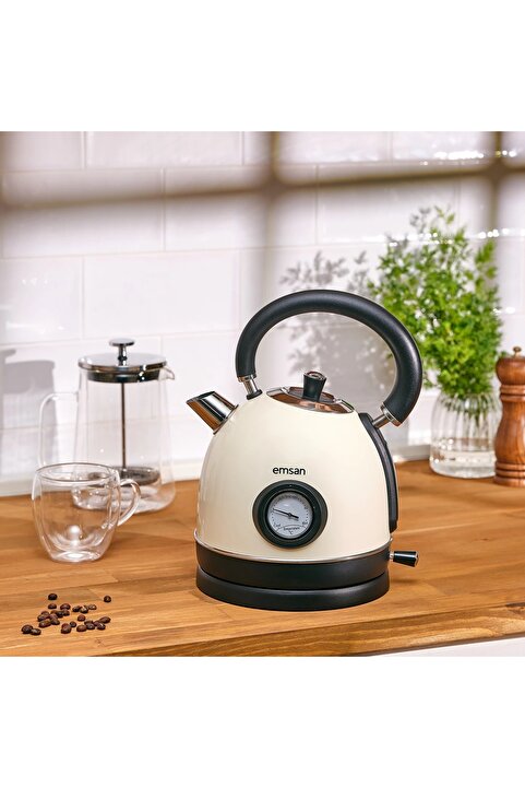 Emsan Turtle Kettle Cream
