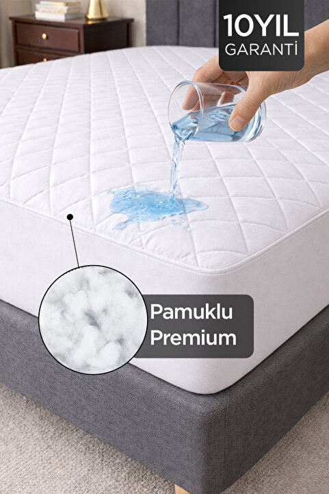 Dream Time Kapitone Fitted Su Sıvı Geçirmez Full Kenar Yatak Koruyucu Alez | Tek Çift Battal Bebek Çocuk